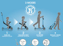 Globber Go Up Deluxe Convertible Ride On Scooter Sky Blue