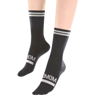 Soomom Reflective Chic Logo Cycling Socks Black