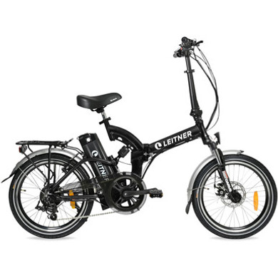 Leitner Supert 20inch Dual Suspension Folding Ebike Black 20ah