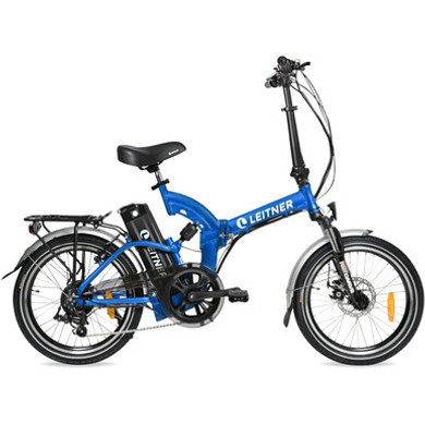 Leitner Supert 20inch Dual Suspension Folding Ebike Blue 10ah