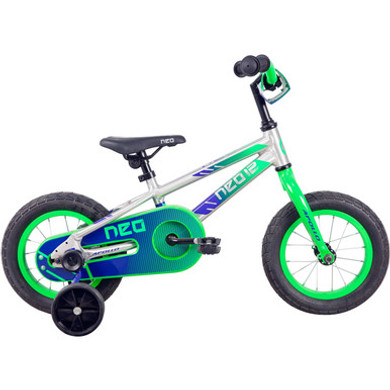 Neo+ 12 Boys Brushed Alloy Neon Green/Navy Blue Fade