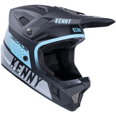Kenny Racing Decade Full Face MIPS Helmet Graphic Smash Black Turquoise