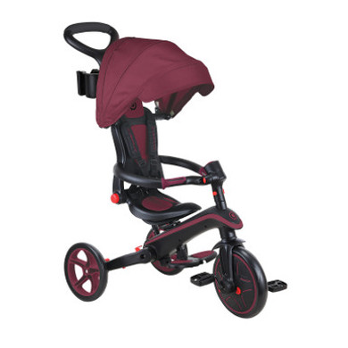 Globber Explorer Trike 4in1 Foldable Burgundy
