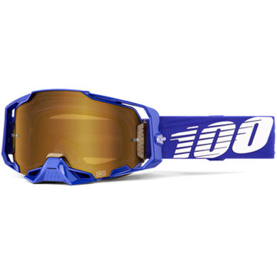 100% Armega Goggles Klein Mirror True Gold