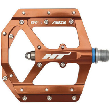 HT Components AE03 Pedals (Alloy / CNC CRMO) - Root Beer