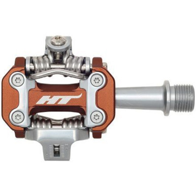 HT Components M2 Pedals (Alloy / CNC CRMO) - Root Beer
