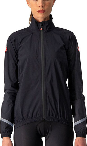 Castelli Emergency 2 Womens Rain Jacket Light Black 2022