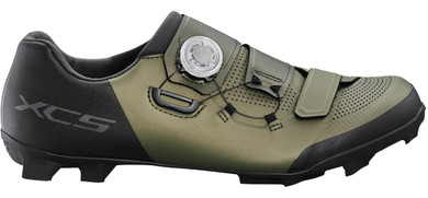 Shimano XC502 E-Width MTB Shoes Moss Green