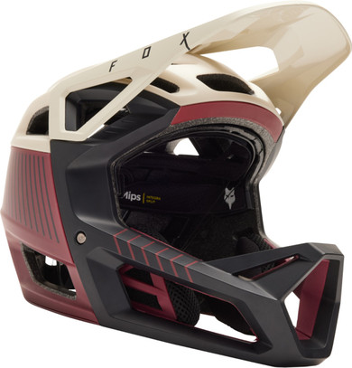 Fox Proframe RS Mash MIPS Full Face MTB Helmet Bordeaux