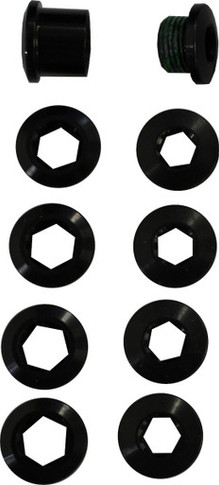 TRUVATIV 5-Arm Double Aluminium Chainring Bolt Kit Black