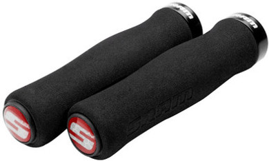 SRAM 129mm Contour Foam Locking Grips Black/Black (with Clamps & End Plugs)