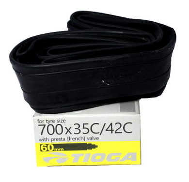 Tioga Butyl 700x35C/42C 60mm Presta Valve Tube