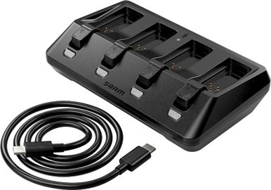 SRAM AXS Battery Base Charger 4-Ports w/Cord Black