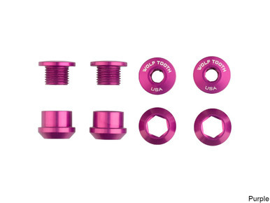 Wolf Tooth Set of 4 Chainring Bolts+Nuts for 1X