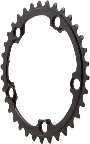 absoluteBLACK Round Road 110BCD 5B 2x 38t Chainring Black
