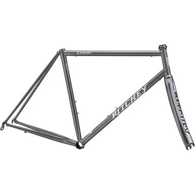 Grey road frameset with white logos