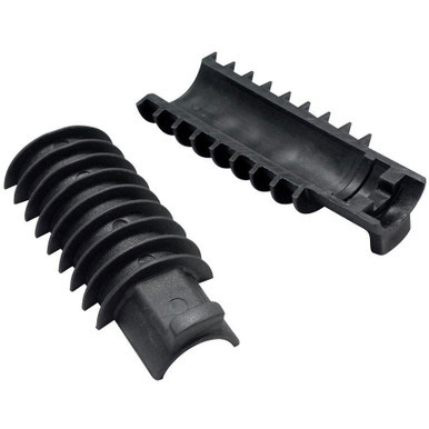 Two piece battery mount for seatpost tube