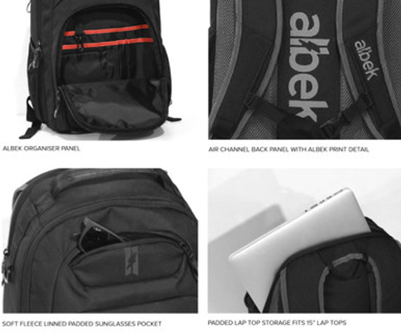 Albek Whitebridge 39.5L Urban Assault Backpack Black