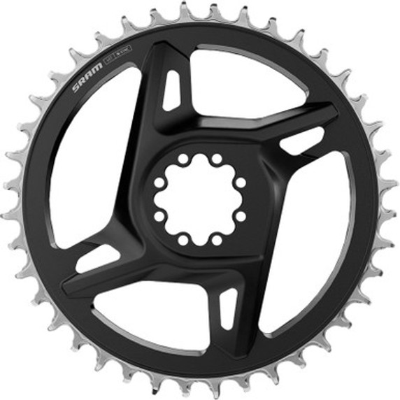 SRAM Red AXS E1 1x 44T X-Sync Chainring Black/Silver