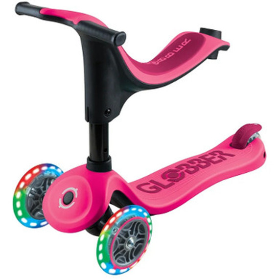 Globber Go Up Sporty Lights V2 Fuchsia/ Dark Pink