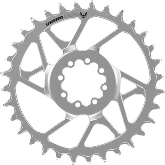 SRAM T-Type Eagle Steel DM Chainring 3mm Offset Silver SRAM T-Type Eagle Steel DM Chainring 3mm Offset Silver