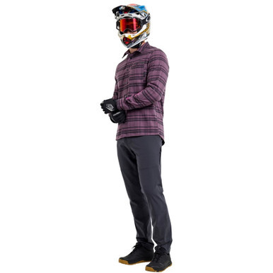 Troy Lee Designs Grind Flannel Yd Plaid Deep Purp