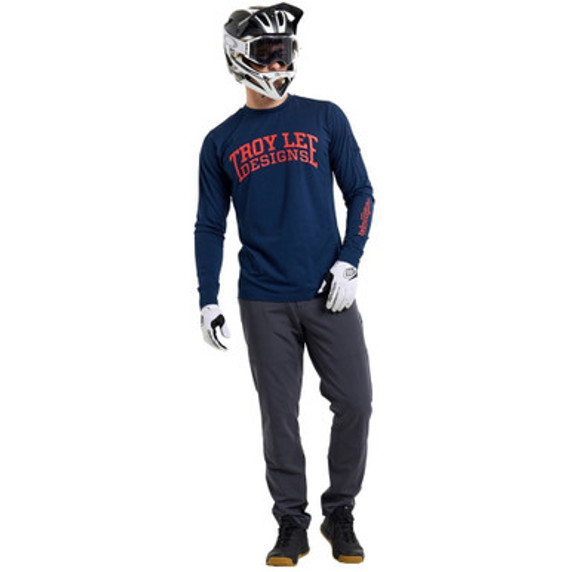 Troy Lee Designs Ruckus Long Sleeve Ride Tee Gravity Club Midnight Troy Lee Designs Ruckus Long Sleeve Ride Tee Gravity Club Midnight