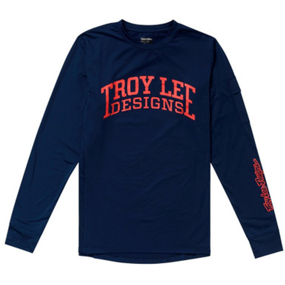 Troy Lee Designs Ruckus Long Sleeve Ride Tee Gravity Club Midnight Troy Lee Designs Ruckus Long Sleeve Ride Tee Gravity Club Midnight