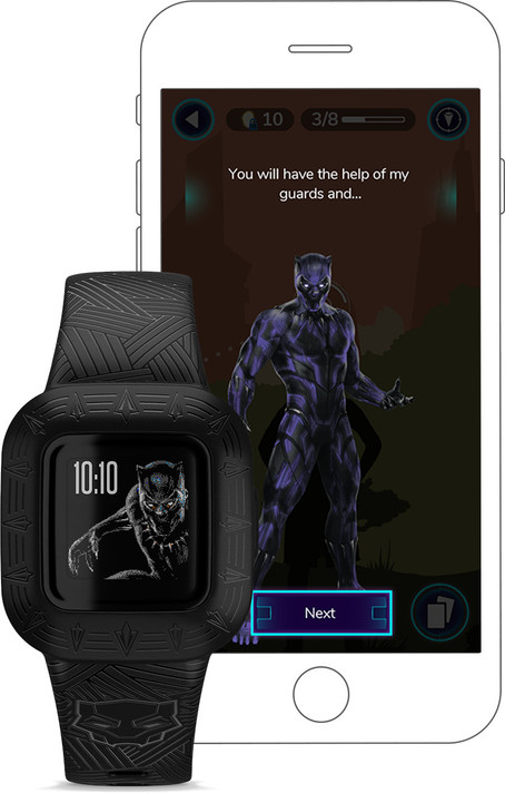 Garmin Vivofit jr.3 Adjustable Band Activity Tracker Black Panther