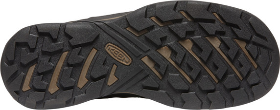 Keen Circadia WP Mens Hiking Shoes Black Olive / Potters Clay