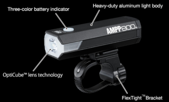 CatEye AMPP800 USB Rechargeable Front Light 800 Lumens