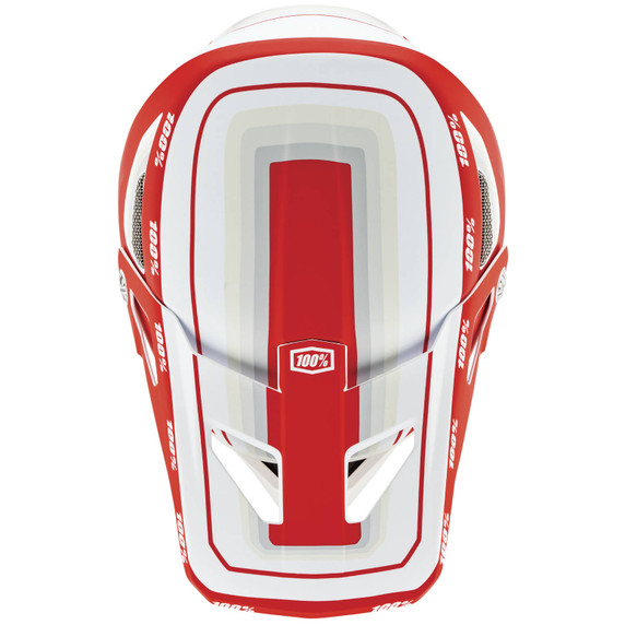 100% Status FF Youth DH/BMX Helmet Topenga Red/White