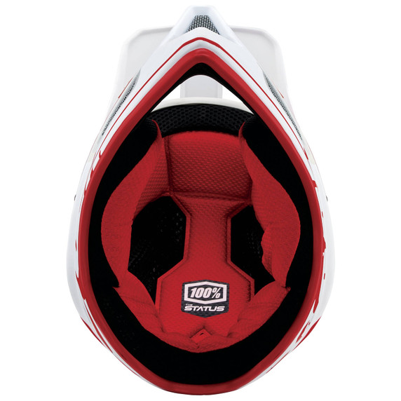 100% Status FF Youth DH/BMX Helmet Topenga Red/White