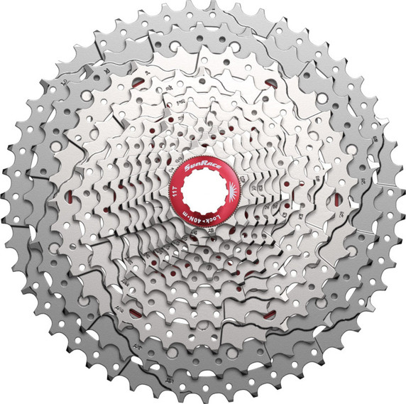 Sunrace MZ902 11-51T 12sp Cassette Silver/Red