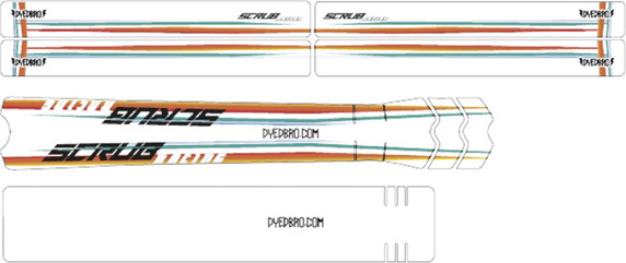 DyedBro Frame Protection Wrap Scrub Racing