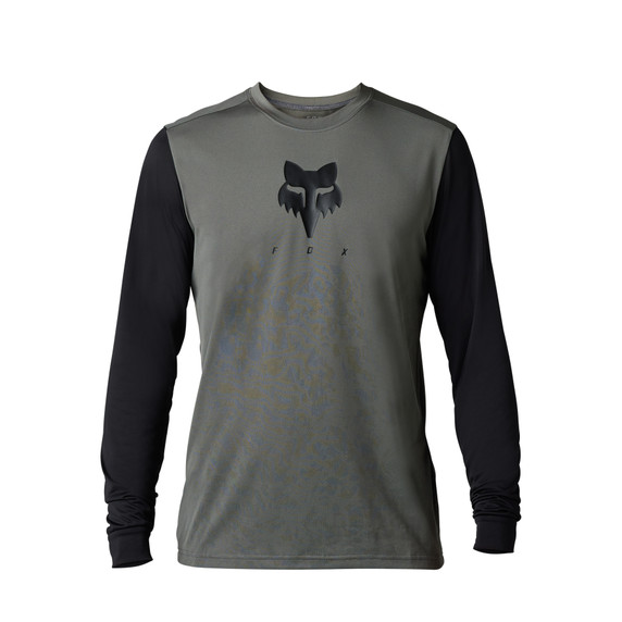Fox Ranger Tru-Dri Mens MTB LS Jersey Dark Slate 