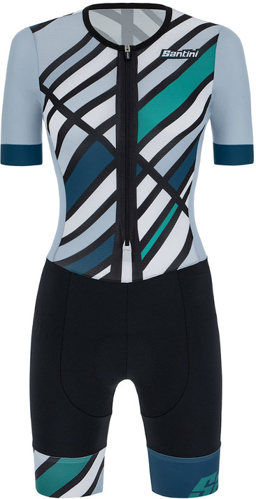 Santini Redux Raggio Womens SS Aero Tri-Suit Teal
