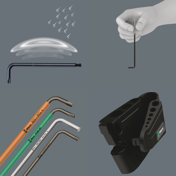 Wera 967/9 Torx 1 HF L-Key Set BlackLaser