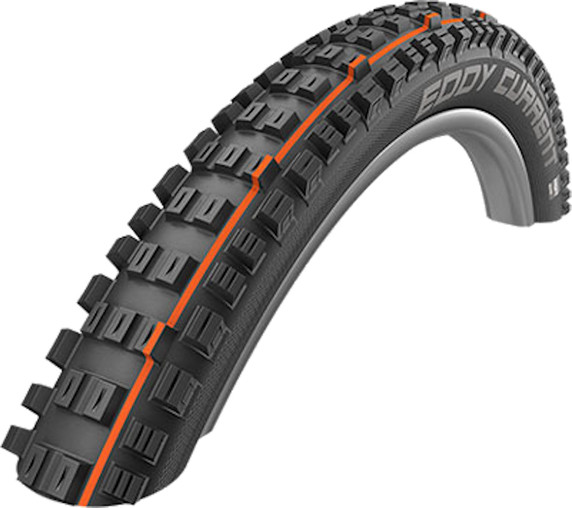 Schwalbe Eddy Current Front 27.5x2.8" Super Trail TLE E-50 MTB Folding Tyre Black