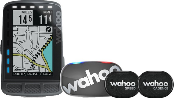 Wahoo ELEMNT ROAM GPS Bike Computer Bundle (includes TICKR Stealth)