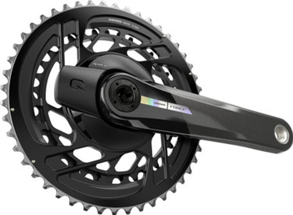 SRAM Force AXS D2 48/35T Power Meter Crankset Grey w/Laser Foil SRAM Force AXS D2 48/35T Power Meter Crankset Grey w/Laser Foil