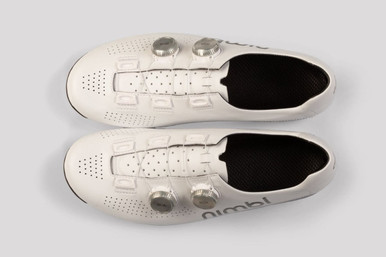 Nimbl Ultimate Road Cycling Shoe White/Silver