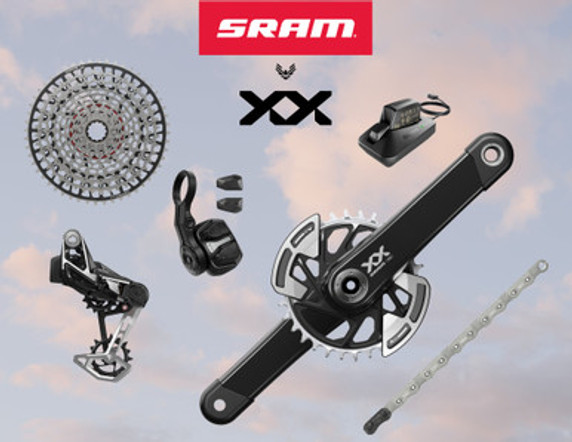 SRAM XX Eagle AXS Transmission DUB MTB Groupset Lunar Black SRAM XX Eagle AXS Transmission DUB MTB Groupset Lunar Black