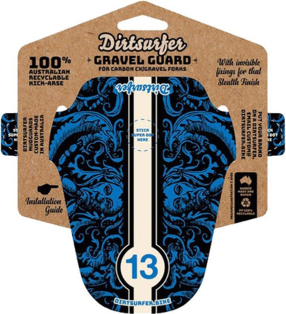 Dirtsurfer Mudguard Gravel Specific Demon Blue Dirtsurfer Mudguard Gravel Specific Demon Blue