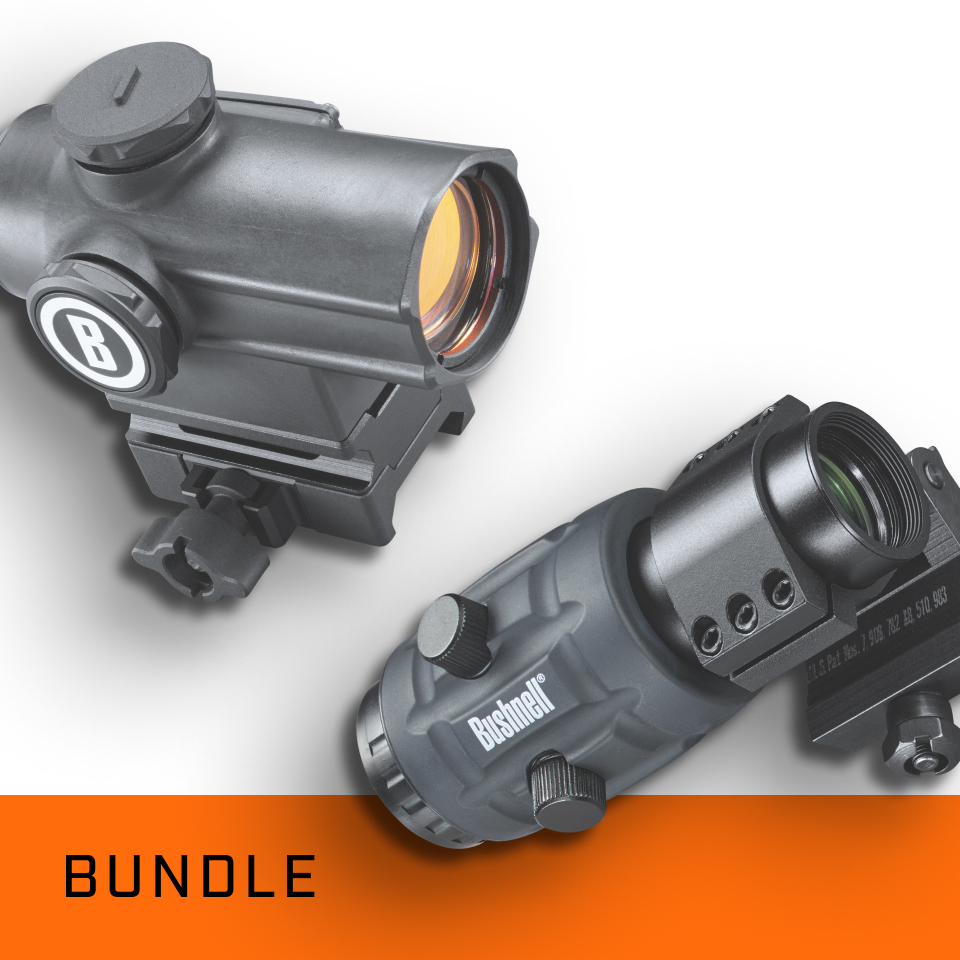 BUSHNELL MINI CANNON MAGNIFIER COMBO | RED DOT WITH 3X MAGNIFIER