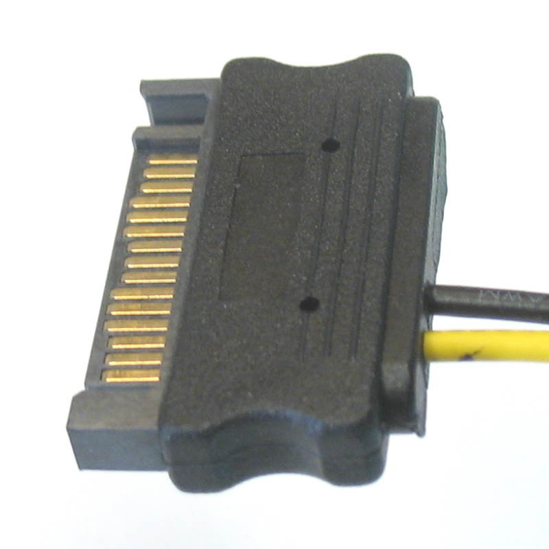 12 inches SATA male 15 pin blunt cut Cpu Stuff. Custom SATA Cables