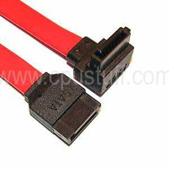 6 inches Right Angle to Straight SATA CABLE CS06SATASR