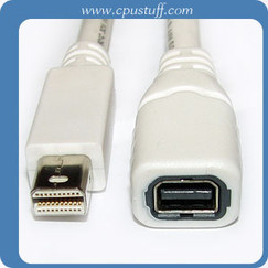 Mini Displayport Male to Mini Displayport Female Extension Cable 6 Feet
