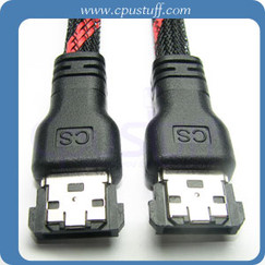 ESATA TO ESATA CABLE WITH POLYBRAID 20 INCHES