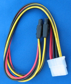 12 Inches SATA Female X 2 to 4 Pin Female Molex Cable D15SATAF4FLP412I